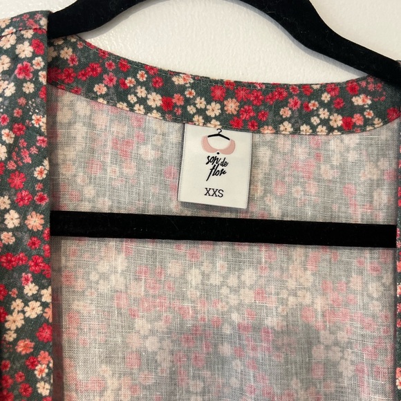 Son de flor wrap dress xxs ditsy floral - Picture 2 of 3